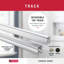Trinsic 60 po x 70 po Porte de douche coulissante traditionnelle semi-sans cadre avec verre transitionnel-61697286