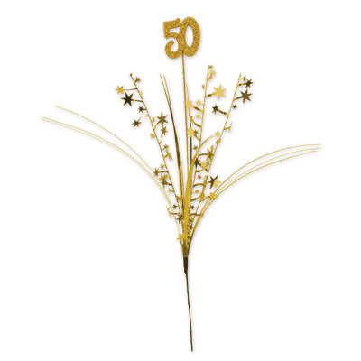Étoile métallique scintillante "50"