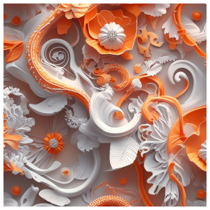 Couvertures à motif floral orné, L 60 po x H 80 po