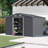 Outdoor Metal Storage Shed with Sliding Doors and Air Vent-113496941