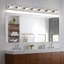 Applique murale à DEL 7 lumières en nickel brossé pour salle de bain, avec 5 couleurs de lumière sélectionnables (5 CCT) et têtes rotatives à 350°-1432835401-1432835403