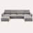 Jiuliana Upholstered Sectional Reversible-694076797-694075898