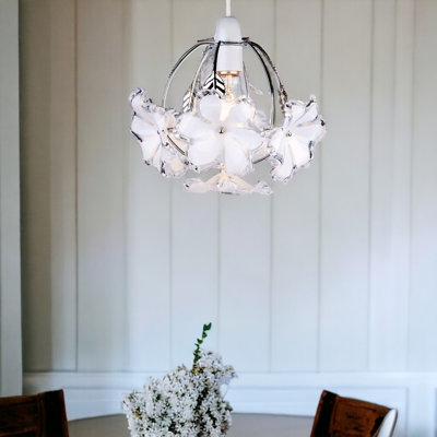 20cm H Plastic Novelty Pendant Shade ( Screw On ) in White