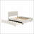 Upholstered Platform Bed with Trundle and Two Drawers-1994741514