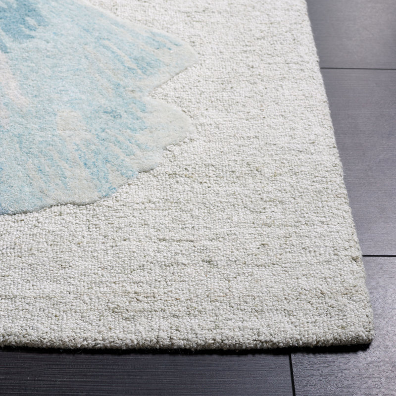 Jatavien Hand Tufted Performance Abstract Rug, Runner 2'3" x 8'