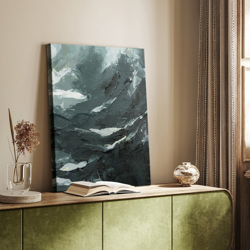 Perdus dans la mer II - galerie Cavas sur mesure, H 48 po x l 32 po