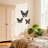 Black Metal Butterfly Wall Art, 3-piece