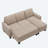 Reith Upholstered 81 " Polyester with Ottoman Sectional