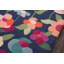 Tapis bleu marine / rose en laine crocheté à la main Brooklington-22283495