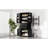 Storage Cabinet With Multi-Functional Storage Space, Doors With Storage Shelves, 2 Drawers, Adjustable Shelf, Black -1960619751