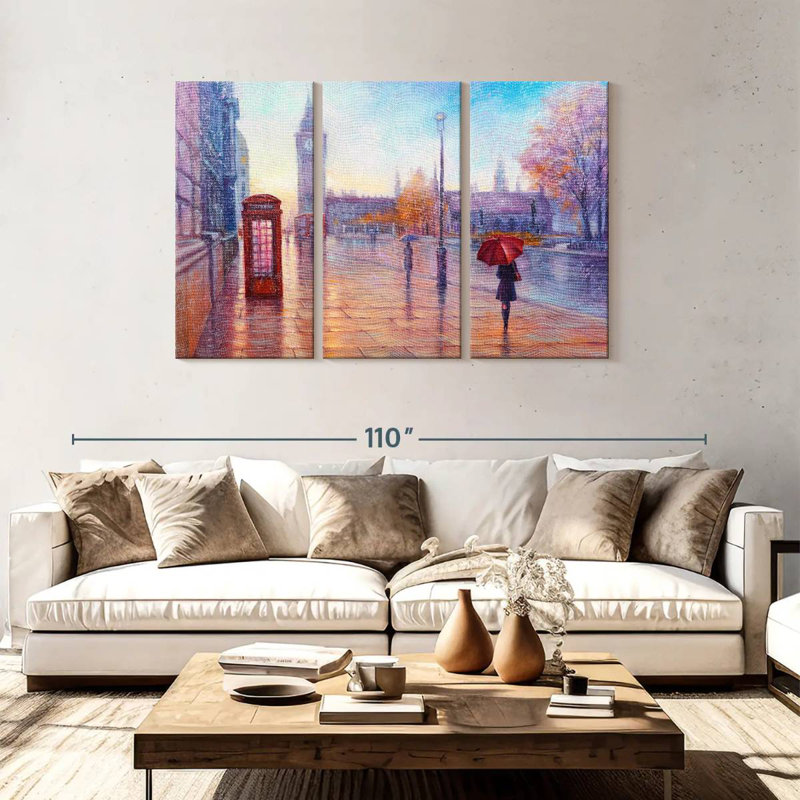 Sireci Rainy London Morning, 48" H x 74" W