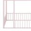 Structure de lit en métal avec clôture-1075506274