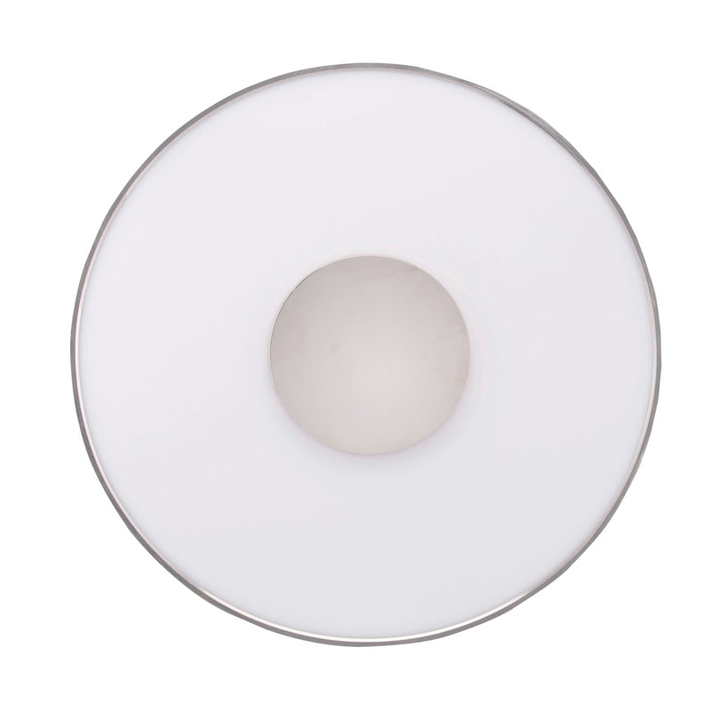 Silvie Acrylic LED Flush Mount, Polished Nickel