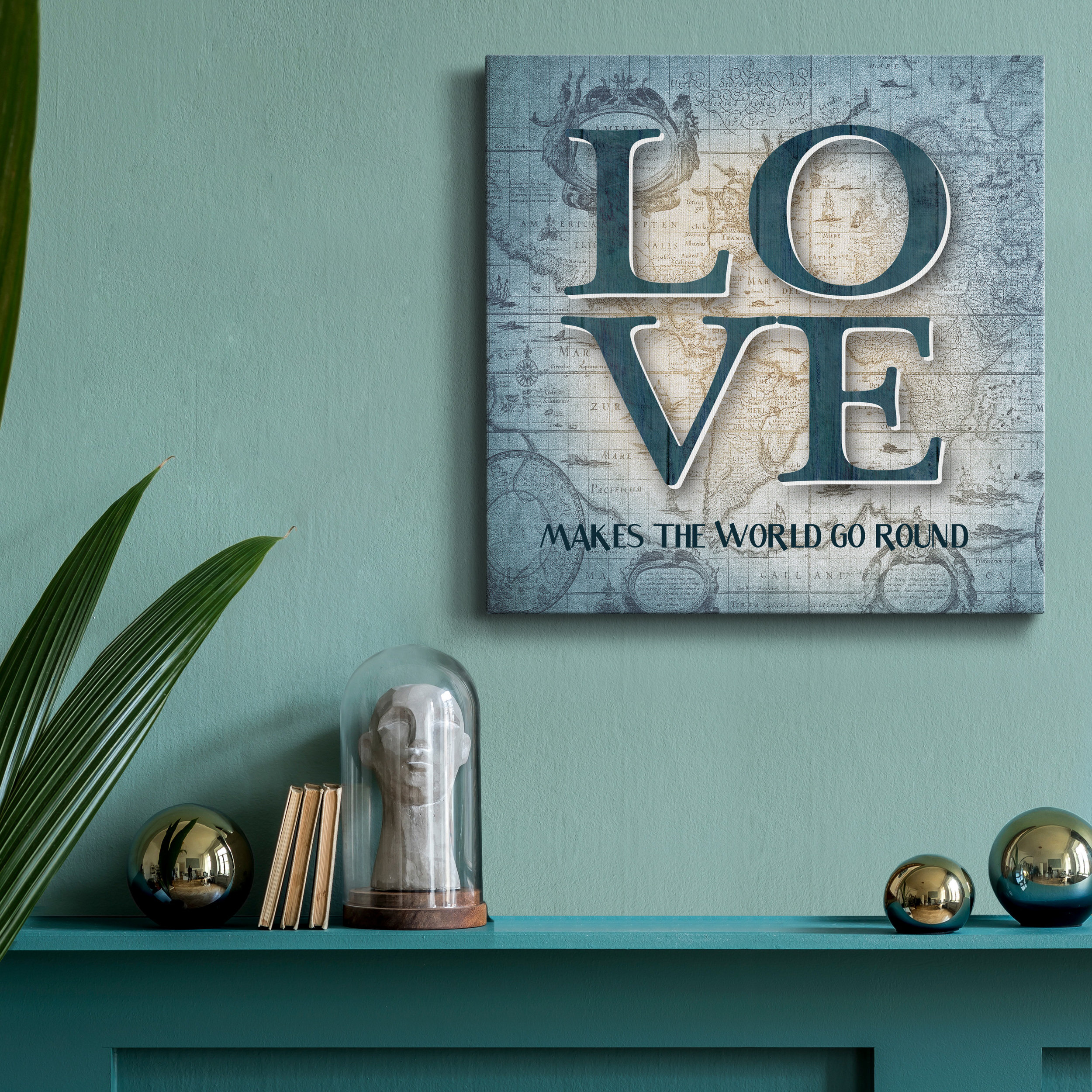 August Grove® Love - Wrapped Canvas Textual Art Print | Wayfair