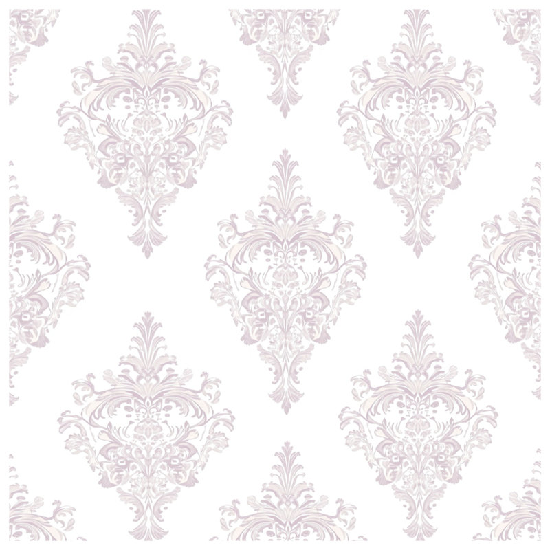 Ornate Damask Pattern Blankets, 50in W x 60in H