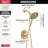 Delta Albion 14 Series Brushed Gold Shower Faucet Set with In2ition 2-in-1 Dual Shower Head with HandHeld Spray Combo, Valve Trim Kit, Champagne Bronze (Valve Not Included)-100007091