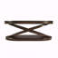 Table basse ovale en bois 44 pouces avec base en forme de X