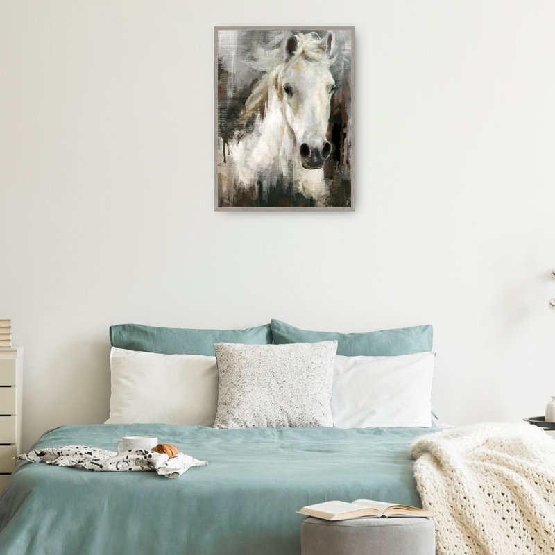 Casper by Studio Arts Canvas Art Print, Light Gray Framed, 41" H x 31" W