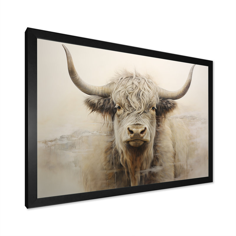 Minimalisme beige, peinture sur toile, H 16 po x l 32 po x P 1 po, Cadre naturel flottant