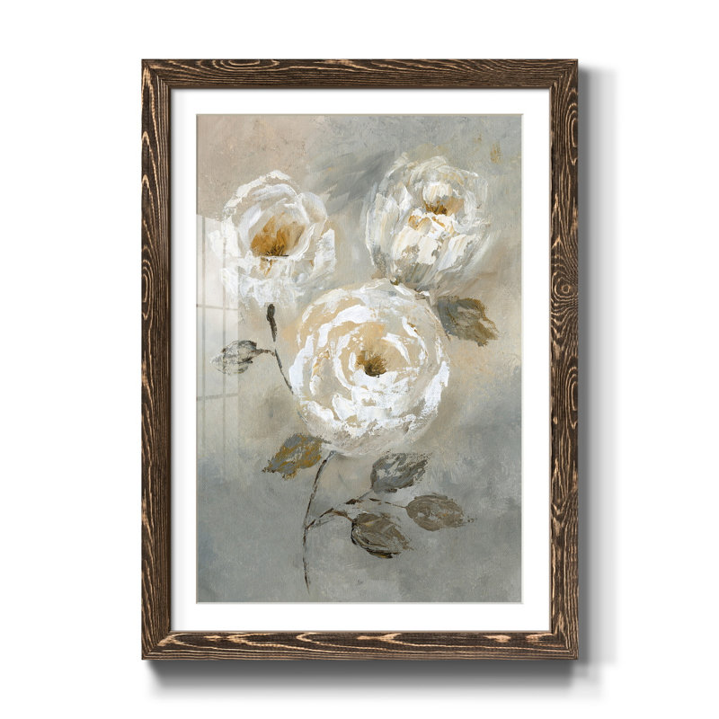 Soft and Bold I - Cadre photo, reproduction d'art sur papier, H 37,5 po x l 27,5 po x P 1,5 po, Noyer