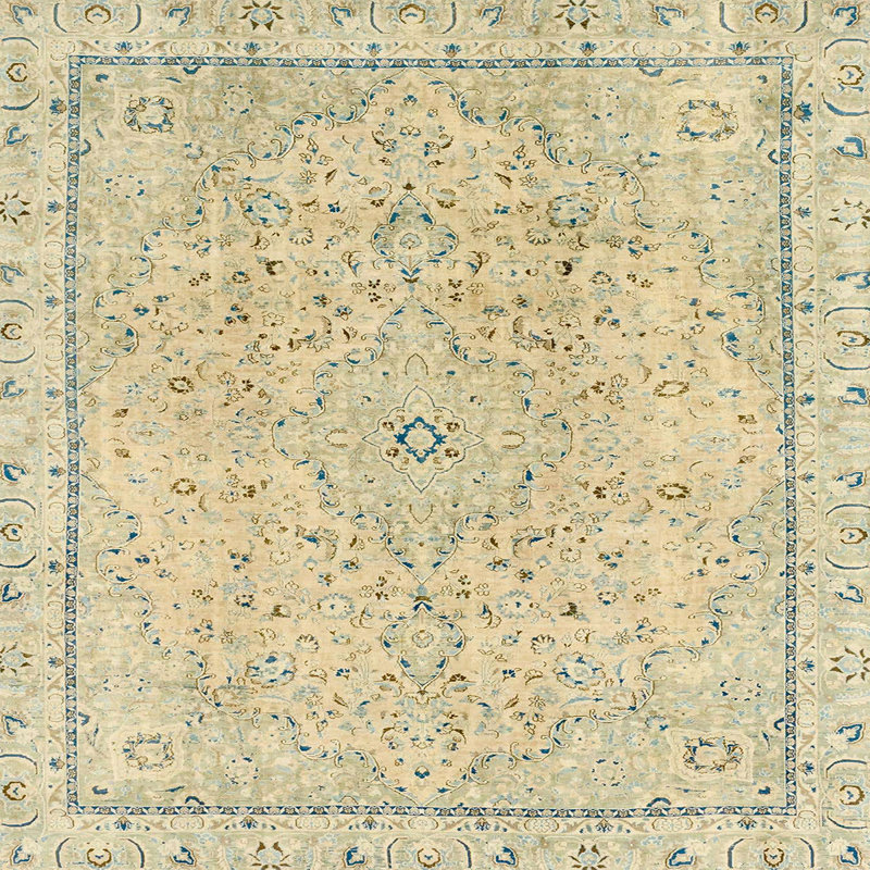 Tapis abstrait moderne 2108, Carré 8 pi