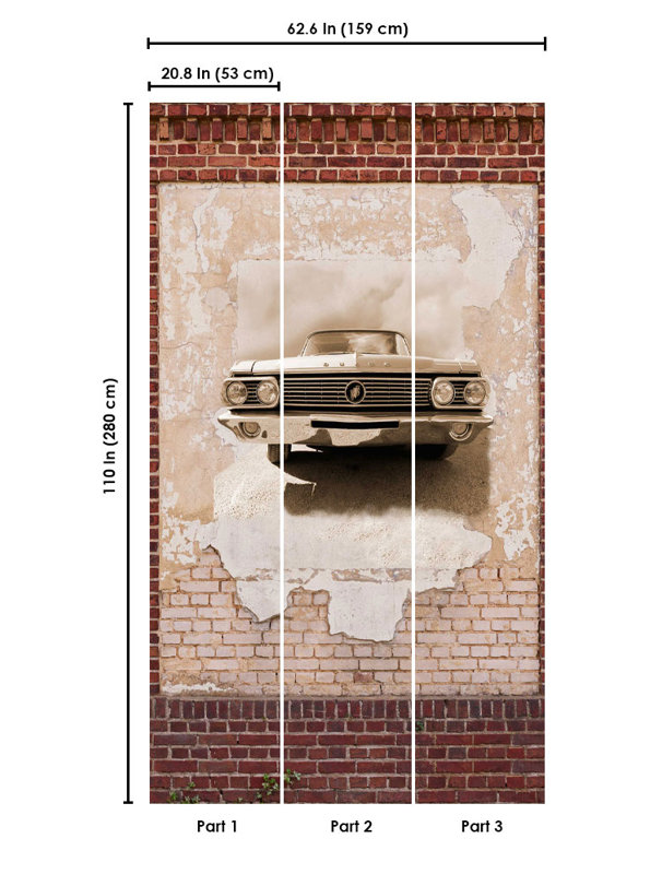 Brick Wall Mural