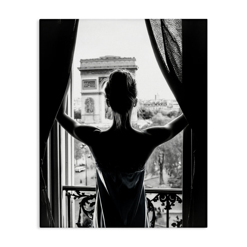 «Morning In Paris Silhouette», conception par Annabelle Hall, H 20 po x l 16 po
