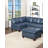 Contemporary Genuine Leather 1Pc Armless Chair  Tufted Seat Living Room Furniture
