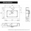 Meuble-lavabo simple 36 po avec dessus en céramique avec trop-plein Derrance, pré-assemblé-2025746523-2075475038