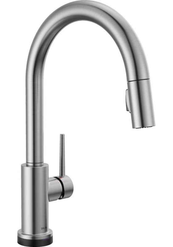 Trinsic VoiceIQ Touchless Kitchen Faucet with Pull Down Sprayer, Smart Faucet, Alexa and Google Assistant Voice Activated, Kitchen Sink Faucet, Arctic Stainless