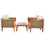 Sulaimon 4 Piece Patio Conversation Set