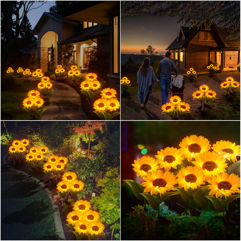 Plastic Low Voltage Solar Powered Integrated LED Pathway Light Pack