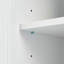 Armoire de rangement haute et large Geddy avec portes pour salle de bain / bureau-1853421840