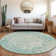Machine Washable Indoor/Outdoor Xhevrie Teal Rug