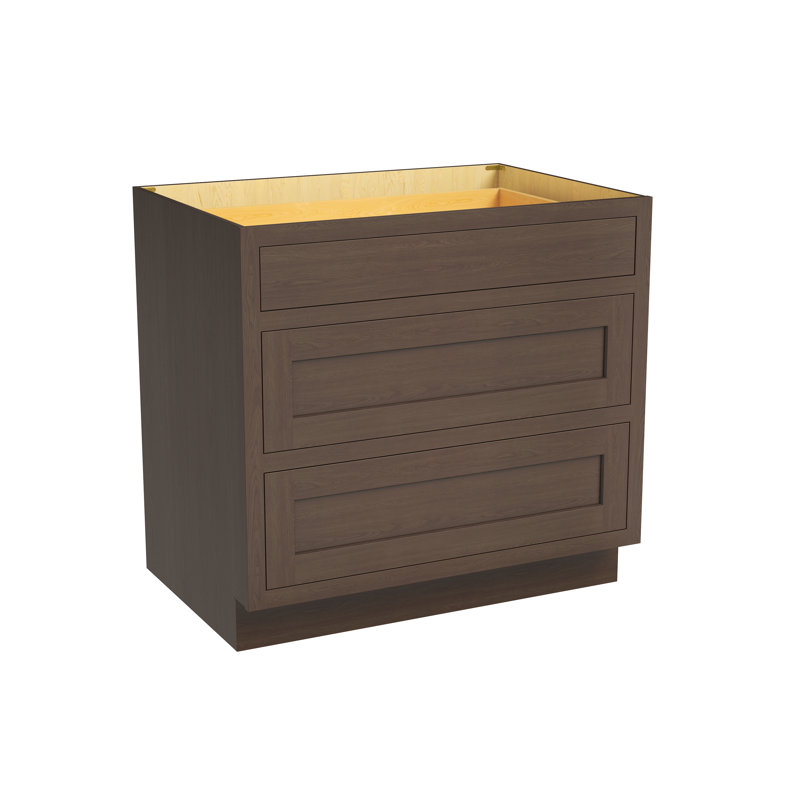Armoire de cuisine à 3 tiroirs L 36 po x H 34,5 po x P 25 po prête à assembler Casainc, W36"x H34.5"