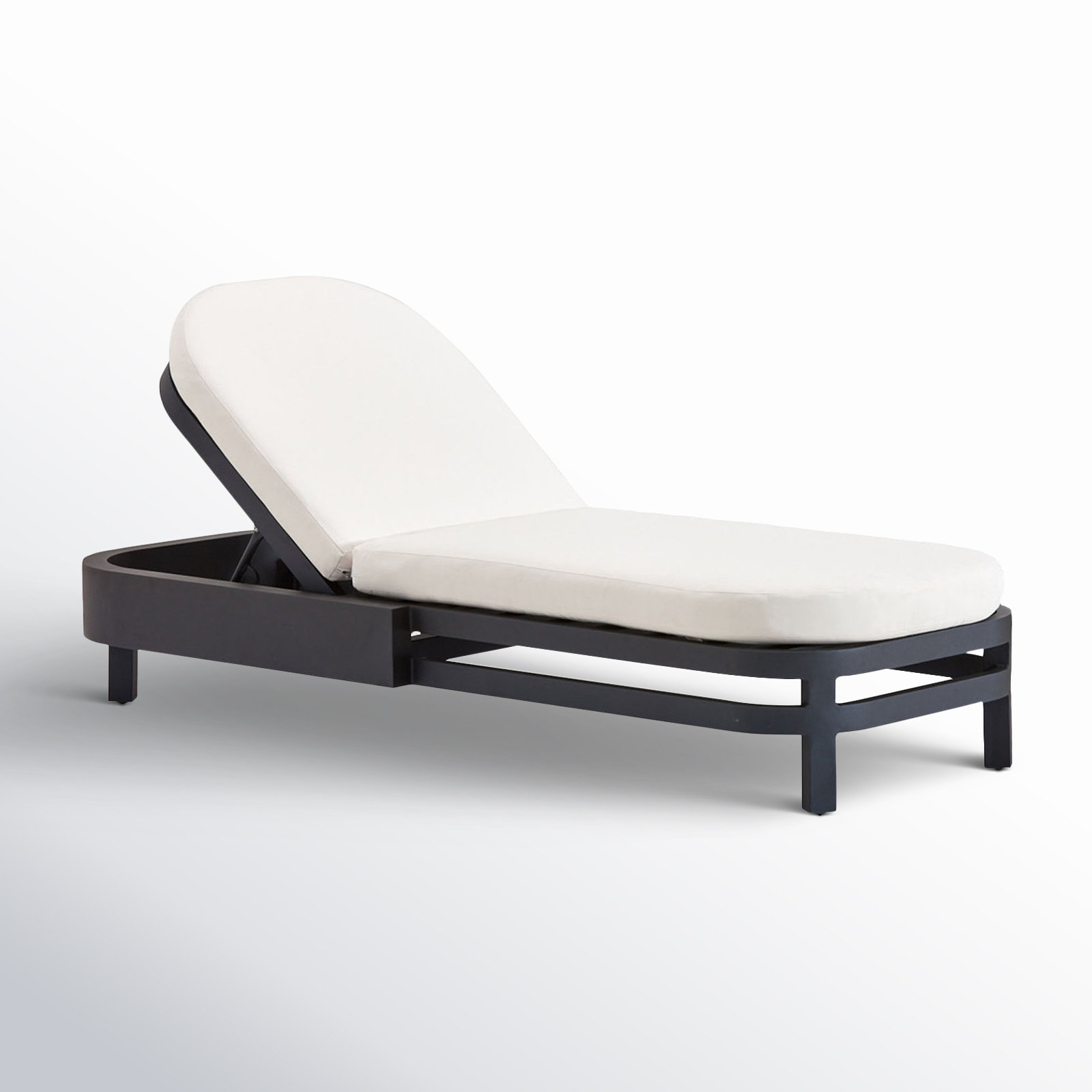 Everlee 32" Sunbrella® Patio Chaise Lounge Set, White Sunbrella®