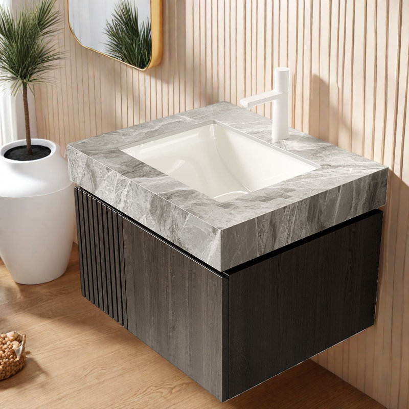 Meuble-lavabo et lavabo flottant 24 po