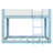Low Bunk Bed with Reversible Ladder, Solid Wood Convertible Bunk Bed with Safety Guardrails for Low Ceilings-2143322947-2143322959