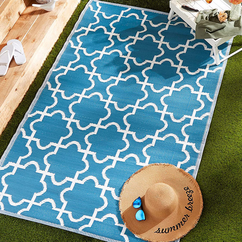 Geometric Indoor Rug, Rectangle 4' x 6'