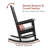 Sebasco Outdoor Patio Rocking Chair, All-Weather HIPS Oversized Porch Rocker-1656563132