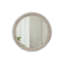 Miroir mural rond avec bordure perlée