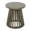 Table d'appoint d'extérieur en bois gris, d'une largeur de 15,78 po, facile à assembler, facile à assembler et idéale pour la cour arrière