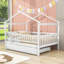 Lit double en bois avec lit gigogne simple-507572709