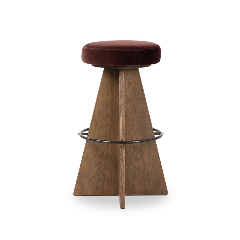 Damon Swivel Stool-Sapphire Khaki-Counter, Brown, Surrey Plum, Bar Stool (31" Seat Height)