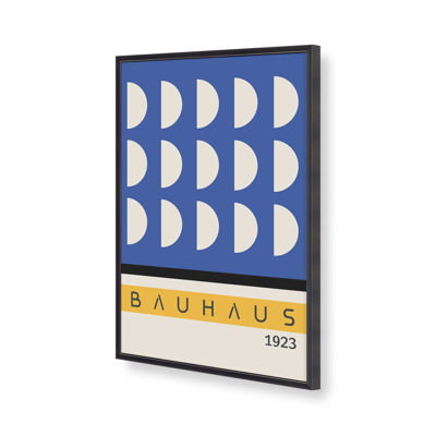 Blue and Yellow Bauhaus Print