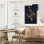 Étude botanique Harnek III - bleu marine-108448017
