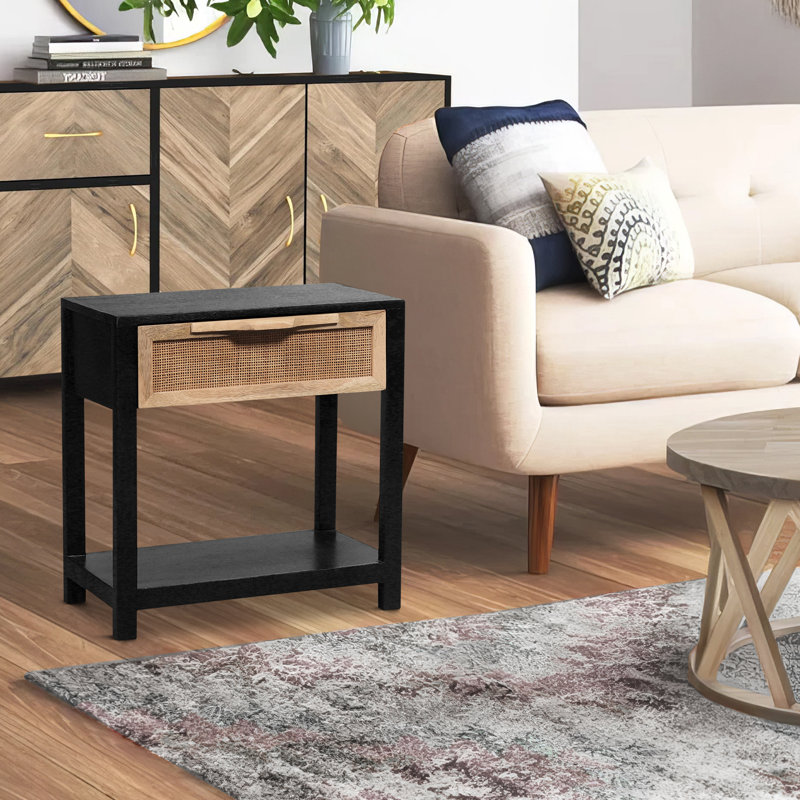 Shonna End Table, Black