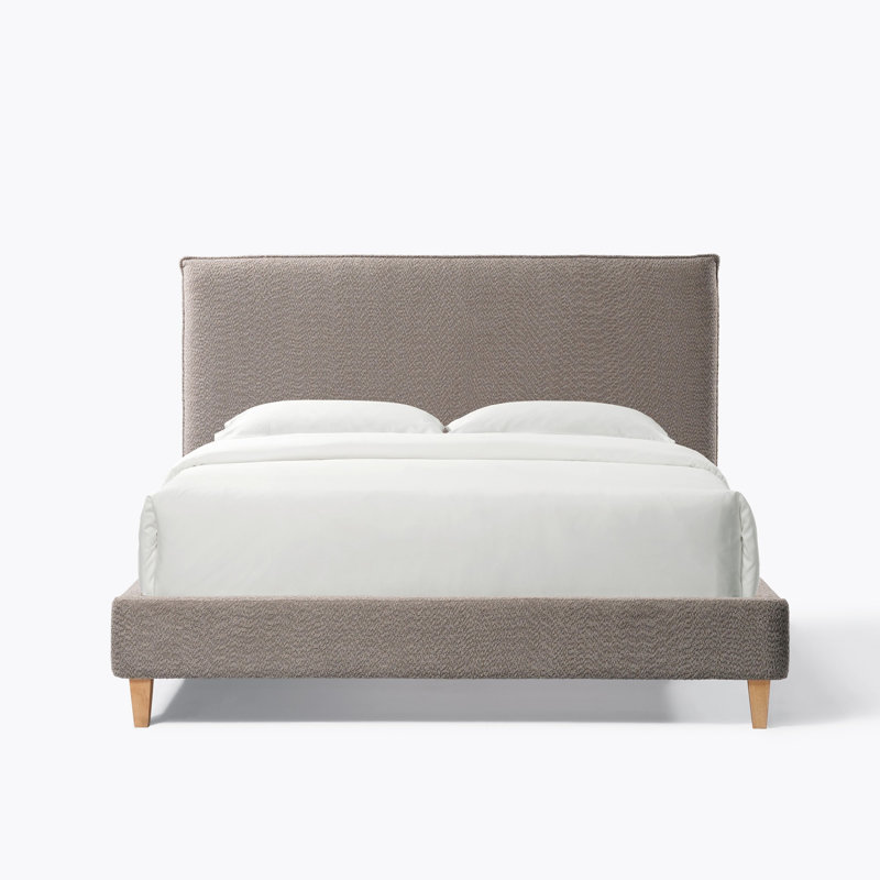 Modern Bed, Vireo Upholstered Platform Bed