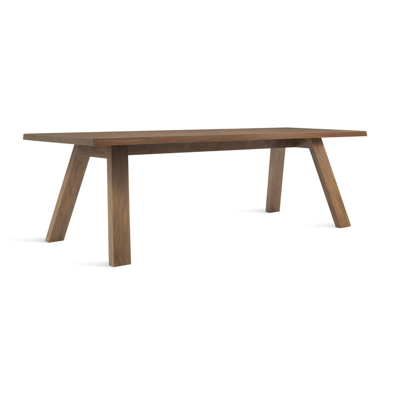 A Walk In The Park Solid Wood Dining Table, 38" W x 90" L, Walnut