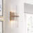 Casandra 2-Light Solid Crystal Glass Bars Mini Wall Sconce-424693590